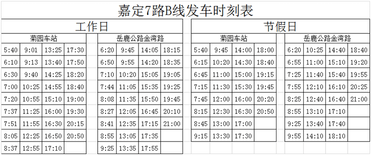 安亭七路最新时刻表｜“安亭七路时刻表更新版”