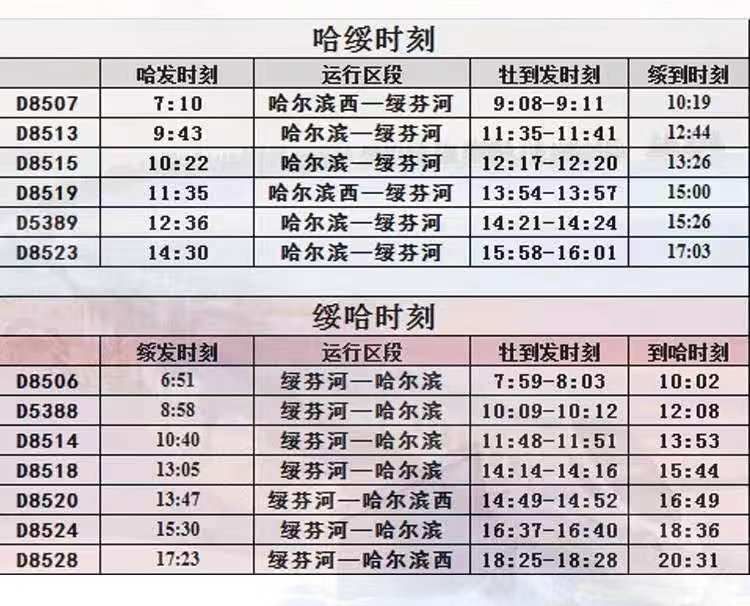 最新哈西客运站时刻表｜哈西客运站最新时刻更新