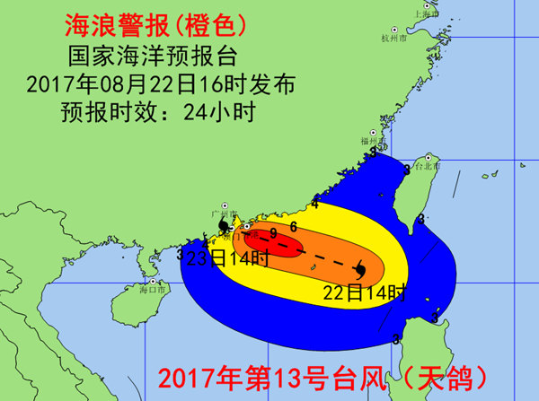 最新预报：台风“天鸽”实时路径动态解析